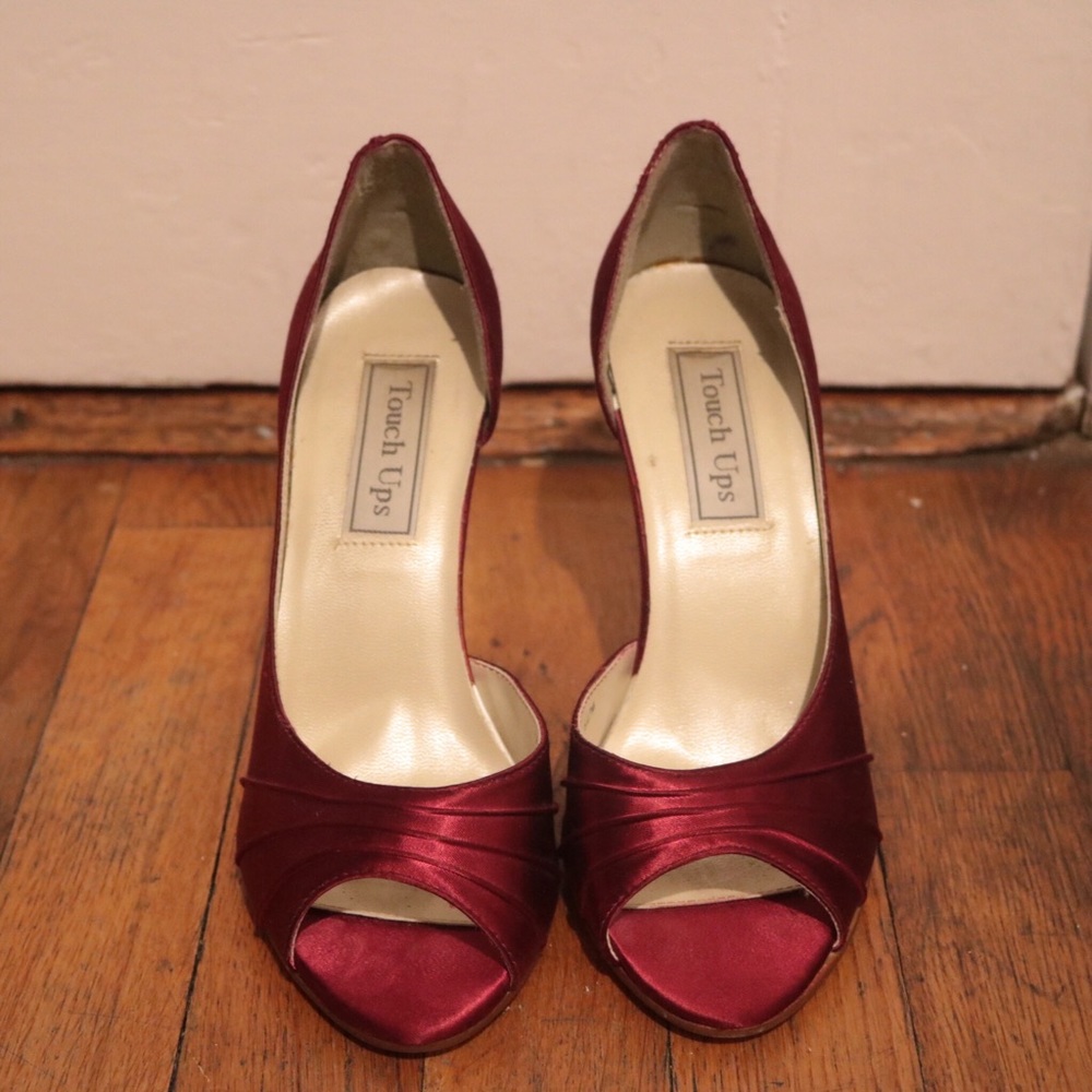 Dyeable Peep-toe Heels
